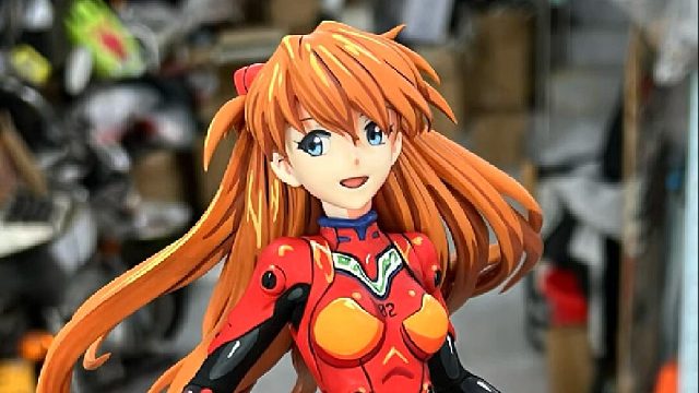 超级漂亮的站姿明日香涂装改色漫画色