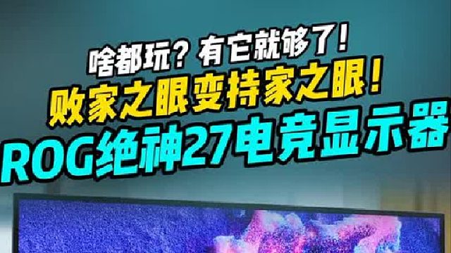 败家之眼变持家之眼？4K 320Hz双模切换
