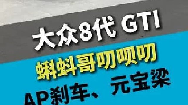 大众高尔夫8代GTI小钢炮，凑齐玩车三大件