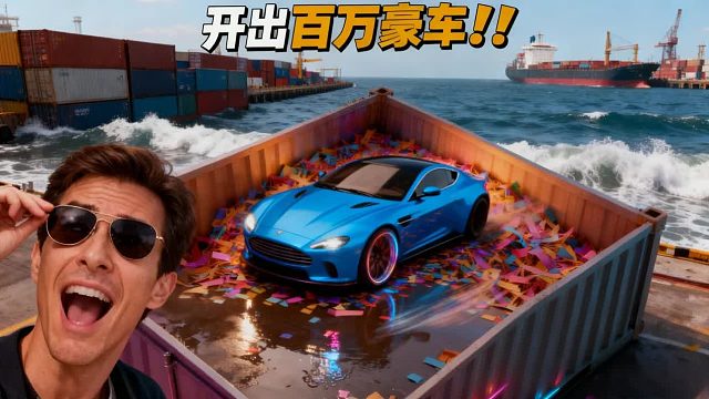 集装箱汽车盲盒挑战，一夜百万豪车不是梦！#寻宝#纪录片解说#盲盒