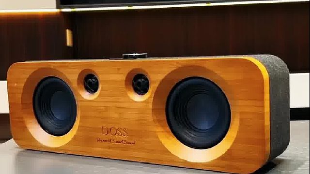 小户型福音！DOSS声浪原木居家蓝牙音箱