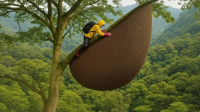 令人心碎的野生蜂蜜狩猎——勇敢的猎人面对愤怒的蜜蜂