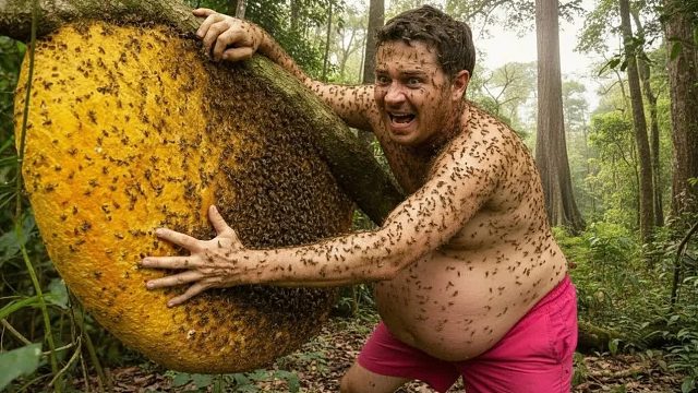 像地面一样行走在树枝上——采摘野蜜