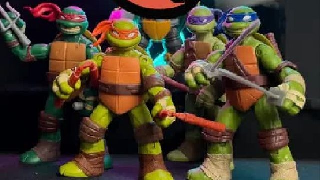 原来忍者神龟一共有五只，彩星2012版忍者神龟系列