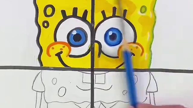 外国小哥哥画画，外国小哥Franek Bielak尝试用4种画风画海绵宝宝，看看不同画风的差别是啥吧   体验  助眠视频