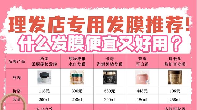 哪种发膜最柔顺头发？理发店专用发膜推荐！看完你就懂了