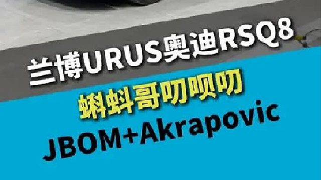 兰博基尼URUS&奥迪RSQ8， 生命释放器要有的吧