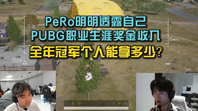 PeRo明明透露自己职业生涯奖金收入，PUBG全年冠军选手能拿多少？