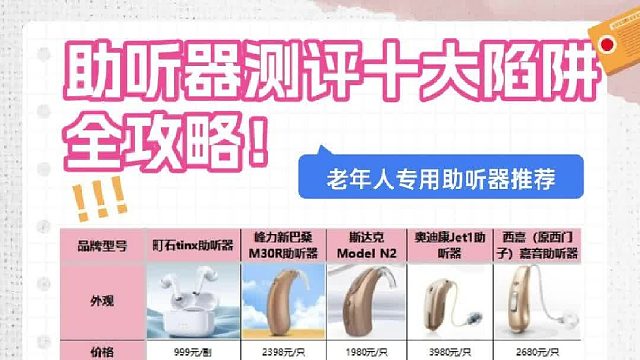 助听器测评十大陷阱全攻略！口碑最好的助听器推荐