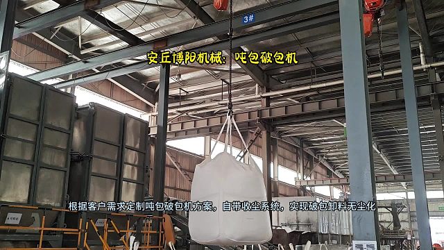 氢氧化钠吨包破包机 化工自动吨袋拆包机   安丘博阳机械非标定制