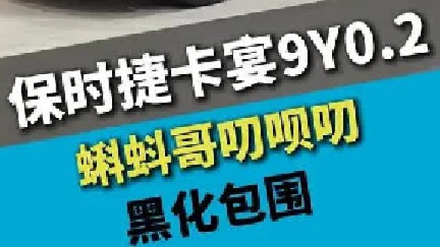 保时捷新卡宴9Y0.2,去塑料黑化升级，车身同色升级