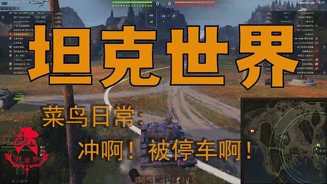 坦克世界—菜鸟日常：冲啊！被停车啊！