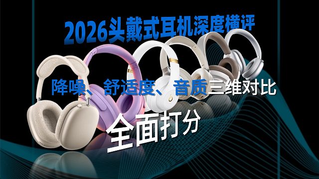 全面打分｜头戴式耳机降噪、舒适度、音质三维对比榜