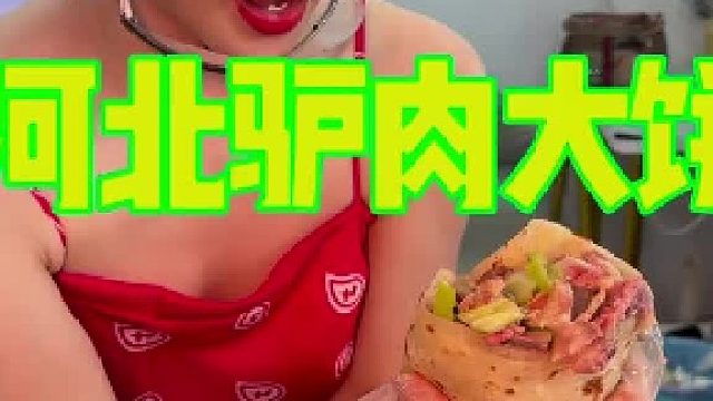 河北驴肉大饼 一百元一张你们感觉值不值