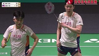 馬來西亞羽毛球公開賽徐承宰/金元浩男雙精彩球