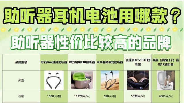 助听器耳机电池用哪款？助听器老人专用正品推荐