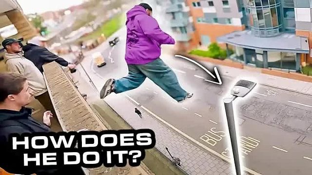 极度危险的滑杆挑战，跑酷小伙们，今天可算是碰到硬茬子了