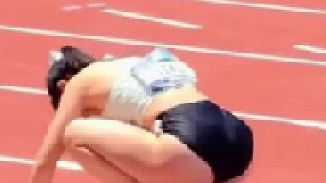 中国优秀田径运动员夏思凝,青春洋溢,实力不俗