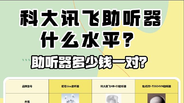 科大讯飞助听器什么水平？助听器什么牌子的质量好？助听器测评