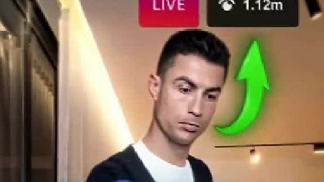 C罗直播的时候粉丝增长像病毒扩散一样