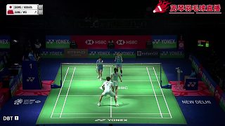 印羽公開(kāi)賽中國(guó)隊(duì)蔣振邦/魏雅欣賽點(diǎn)精彩球