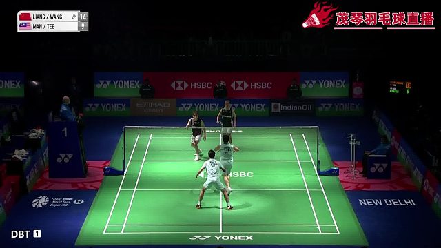 恭喜中国梁王组合2:1战胜马来西亚第二男双