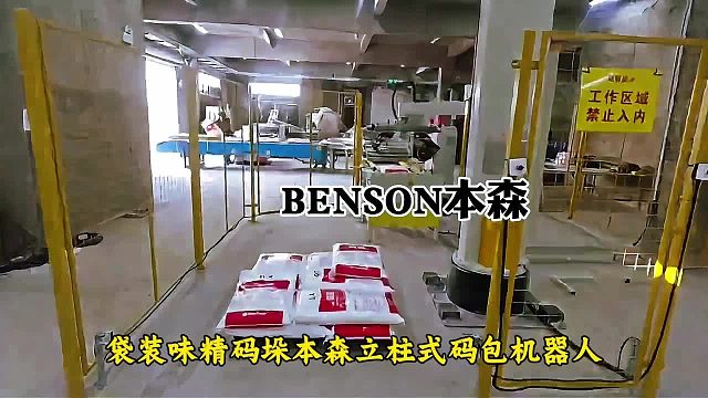 码垛机器人价格 袋装味精码垛本森立柱式码包机器人