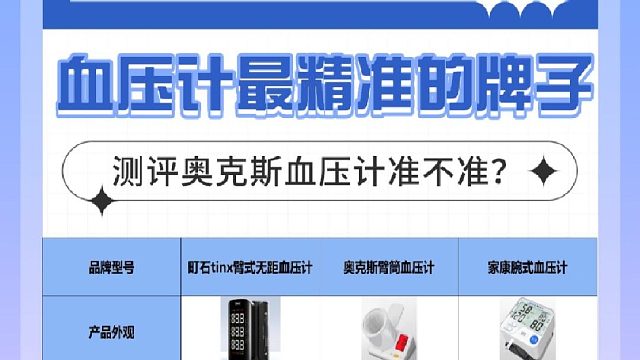血压计选什么型号好用？测评奥克斯血压计准不准？便捷血压计品牌