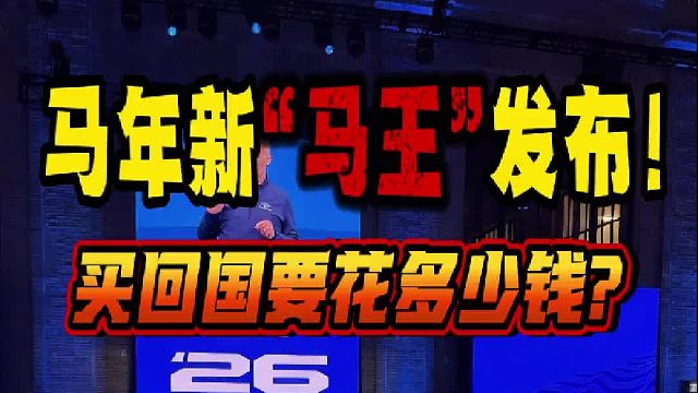马年新“马王”发布！黑马SC买回国要花多少钱？