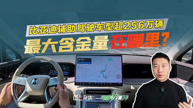 比亚迪辅助驾驶车型超256万辆，最大含金量在哪里？