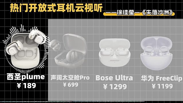 开放式耳机音质试听 实测对比看看哪款音质更给力！