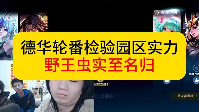 德华轮番检验实力，野王虫实至名归。#王者荣耀 #德华 #春虫虫