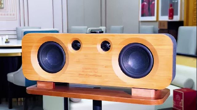 宅家氛围感拉满！DOSS声浪原木居家蓝牙音箱
