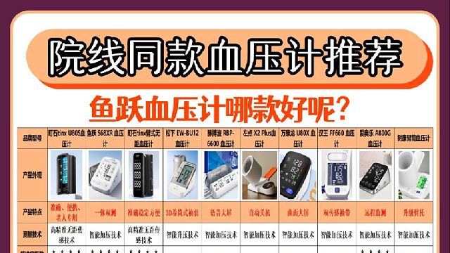 臂式血压计哪个更好用？鱼跃血压计哪款好呢？十大牌血压计