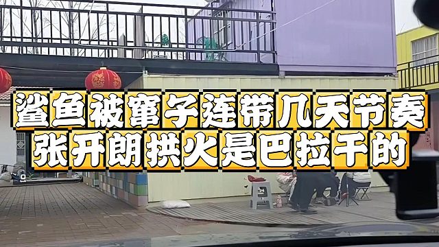 鲨鱼被窜子连带几天节奏，张开朗拱火是巴拉干的