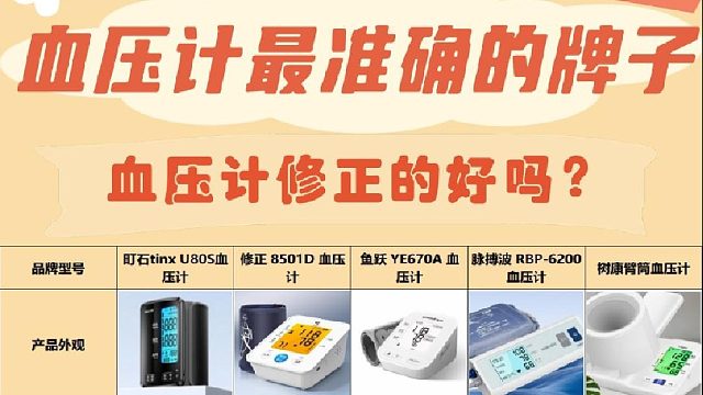 准度高血压计怎么选哪个好？血压计修正的好吗？高精准血压计榜