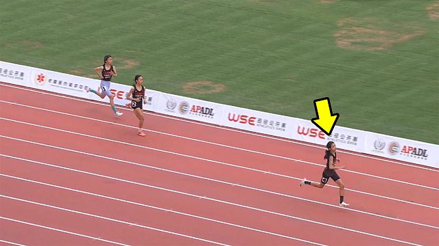 太燃了！11岁中国新飞人400米狂飙破纪录，后程发力太猛了