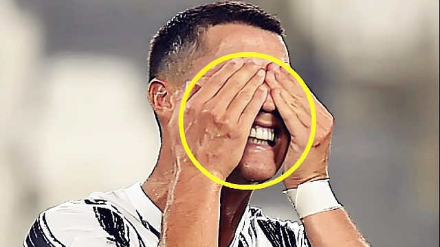 马失前蹄！360度还原：C罗绝佳机会射门踢空，表情很尴尬