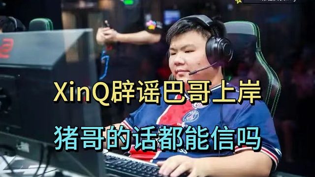 XinQ辟谣巴哥上岸，猪哥的话都能信吗