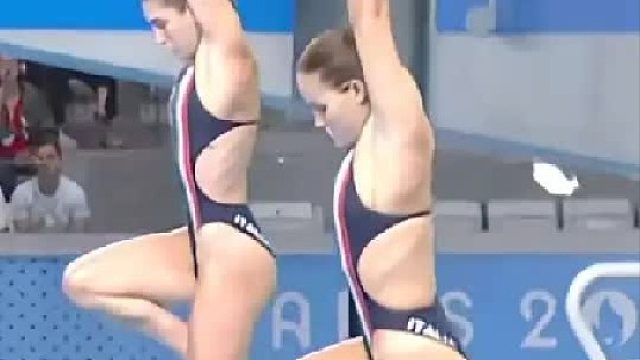 意大利神同步的双人跳水