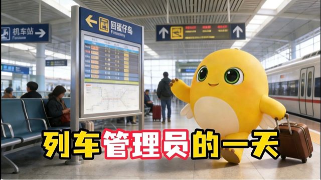小奶龙担任列车管理员的一天