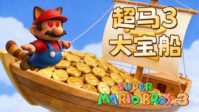 朕的钱！都是朕的钱！超级马里奥3大宝船