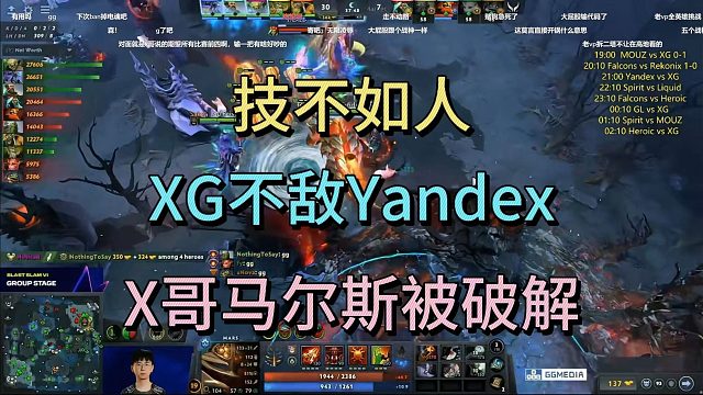 技不如人，XG不敌YANDEX，X哥马尔斯被破解