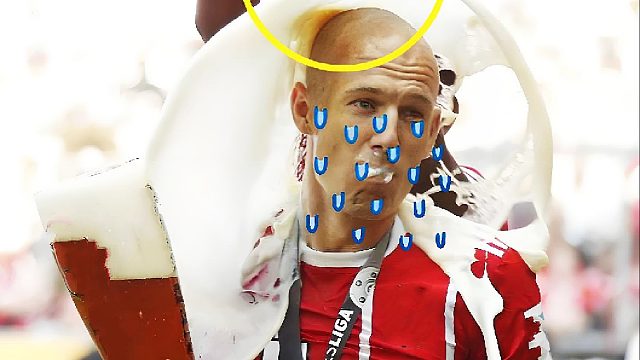 老顽童！罗本追着美女泼啤酒，最后被拜仁队友“复仇”