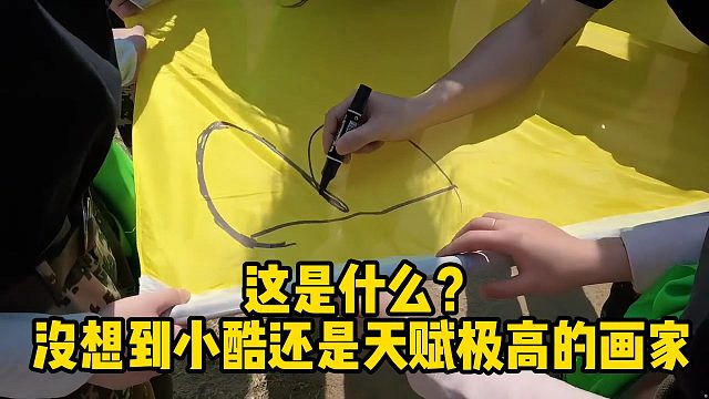 爆笑！这是什么？没想到小酷还是天赋极高的画家