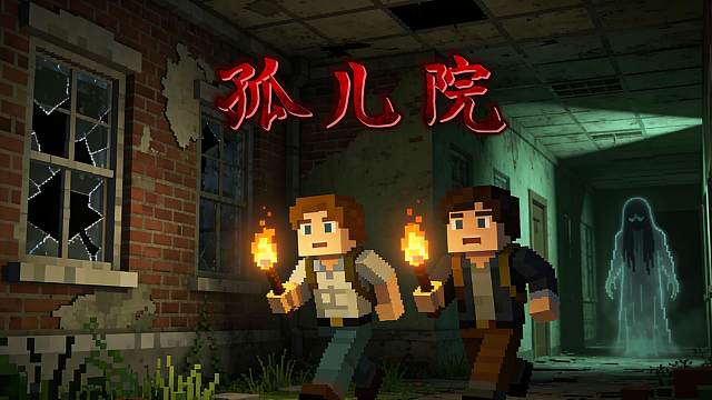 我的世界多人网易恐怖地图《孤儿院》一章童年老地图 依旧带着辉