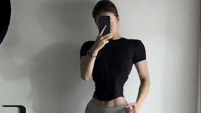 薄肌马甲线