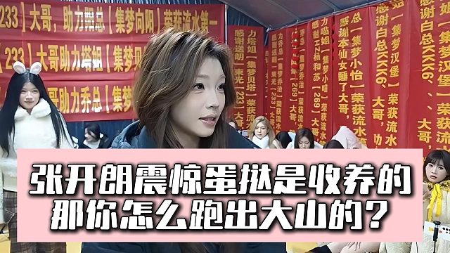 张开朗震惊蛋挞是收养的，那你怎么跑出大山的？