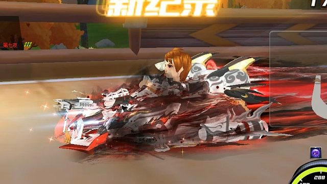 QQ飞车朕哥：S车终极爆天甲皮肤手感很好！转向很快的感觉