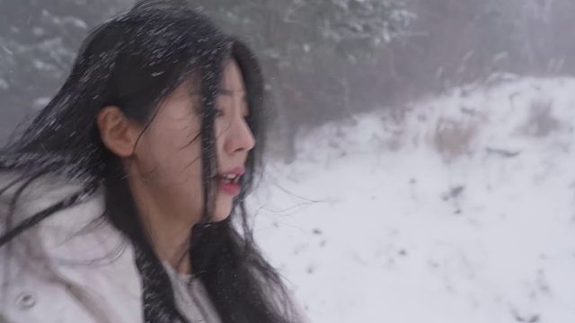 20260211️使用新的充气帐篷在大雪中露营